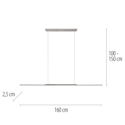 2302-15 PURE SURFA LAMPA WISZĄCA SZARY