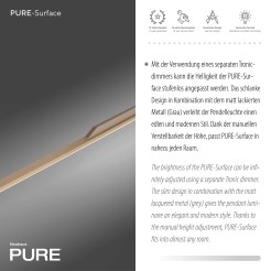 2302-97 PURE SURFA LAMPA WISZĄCA BRĄZOWY