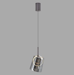 2541-25 ZULA LAMPA WISZĄCA BRĄZOWY/SMOKY