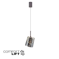 2541-25 ZULA LAMPA WISZĄCA BRĄZOWY/SMOKY