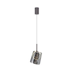 2541-25 ZULA LAMPA WISZĄCA BRĄZOWY/SMOKY