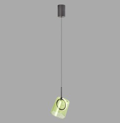 2541-43 ZULA LAMPA WISZĄCA BRĄZOWY/ZIELONY