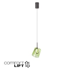 2541-43 ZULA LAMPA WISZĄCA BRĄZOWY/ZIELONY