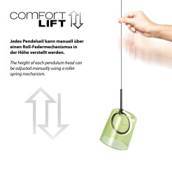 2541-43 ZULA LAMPA WISZĄCA BRĄZOWY/ZIELONY