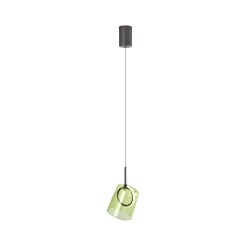 2541-43 ZULA LAMPA WISZĄCA BRĄZOWY/ZIELONY