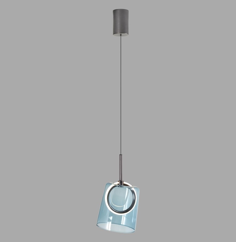 2541-56 ZULA LAMPA WISZĄCA BRĄZOWY/NIEBIESKI