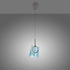 2541-56 ZULA LAMPA WISZĄCA BRĄZOWY/NIEBIESKI