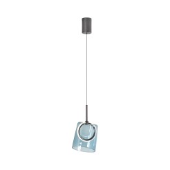 2541-56 ZULA LAMPA WISZĄCA BRĄZOWY/NIEBIESKI