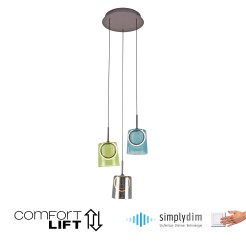 2543-70 ZULA LAMPA WISZĄCA MULTIKOLOR