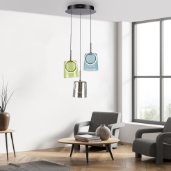 2543-70 ZULA LAMPA WISZĄCA MULTIKOLOR
