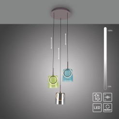 2543-70 ZULA LAMPA WISZĄCA MULTIKOLOR