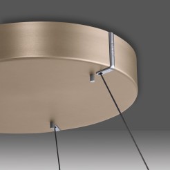 2550-60 PURE E-LOOP LAMPA WISZĄCA MATOWY MOSIĄDZ