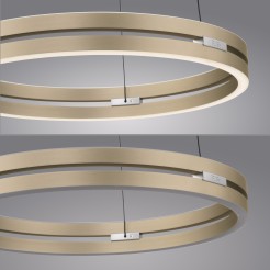 2550-60 PURE E-LOOP LAMPA WISZĄCA MATOWY MOSIĄDZ