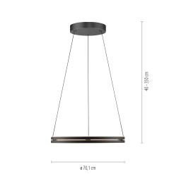 2551-18 PURE E-LOOP LAMPA WISZĄCA CZARNY