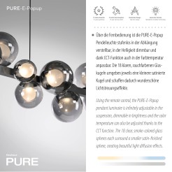 2557-15 PURE E-POPUP LAMPA WISZĄCA SZARY