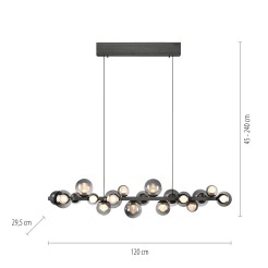 2557-15 PURE E-POPUP LAMPA WISZĄCA SZARY