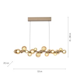 2557-97 PURE E-POPOUP LAMPA WISZĄCA BRĄZOWY