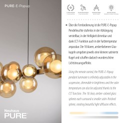 2557-97 PURE E-POPOUP LAMPA WISZĄCA BRĄZOWY