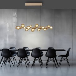 2557-97 PURE E-POPOUP LAMPA WISZĄCA BRĄZOWY