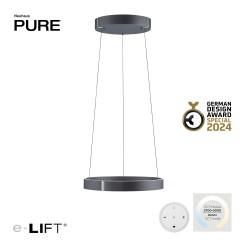2560-15 PURE E-CLIPSE LAMPA WISZĄCA SZARY