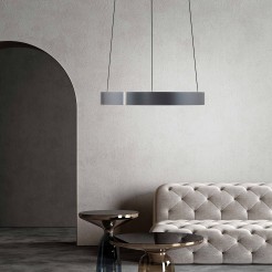 2560-15 PURE E-CLIPSE LAMPA WISZĄCA SZARY