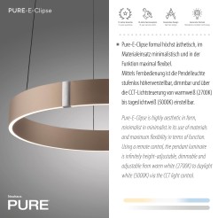 2560-97 PURE E-CLIPSE LAMPA WISZĄCA BRĄZOWY