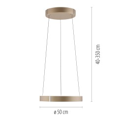 2560-97 PURE E-CLIPSE LAMPA WISZĄCA BRĄZOWY