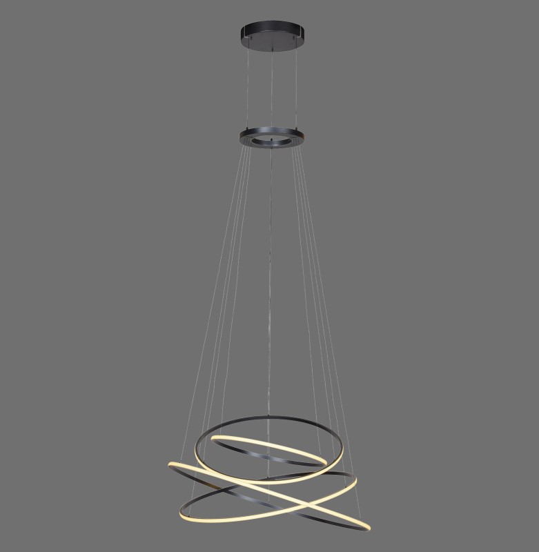 2566-15 PURE E-FLYING RINGS LAMPA WISZĄCA SZARY