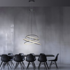 2566-15 PURE E-FLYING RINGS LAMPA WISZĄCA SZARY
