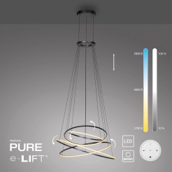 2566-15 PURE E-FLYING RINGS LAMPA WISZĄCA SZARY