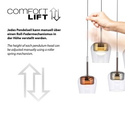 2743-70 Q-KON LAMPA WISZĄCA MULTIKOLOR