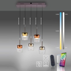 2743-70 Q-KON LAMPA WISZĄCA MULTIKOLOR