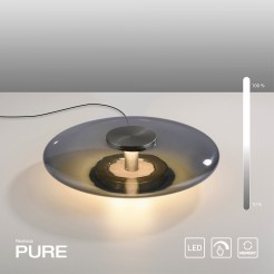 4080-15 PURE VITRUM LAMPA STOŁOWA SZARY