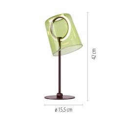 4542-43 ZULA LAMPA STOŁOWA ZIELONY