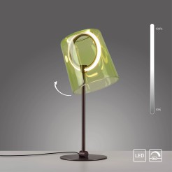 4542-43 ZULA LAMPA STOŁOWA ZIELONY