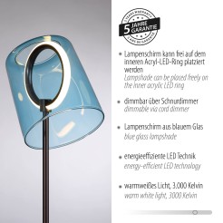 4542-56 ZULA LAMPA STOŁOWA NIEBIESKI