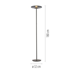 481-15 PURE VITRUM LAMPA PODŁOGOWA SZARY