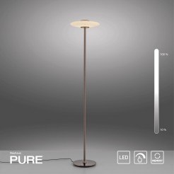 481-34 PURE VITRUM LAMPA PODŁOGOWA CIEMNOMETALOWO-BRĄZOWY