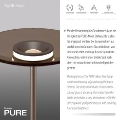 594-97 PURE MOON LAMPA PODŁOGOWA BRĄZOWY