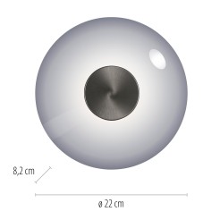 6082-15 PURE VITRUM KINKIET/LAMPA SUFITOWA SZARY