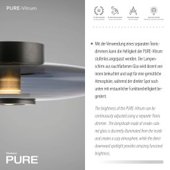 6083-15 PURE VITRUM LAMPA SUFITOWA SZARY