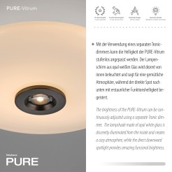 6083-34 PURE VITRUM LAMPA SUFITOWA CIEMNOMETALOWO-BRĄZOWY