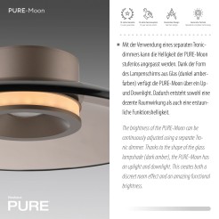 6094-97 PURE MOON LAMPA SUFITOWA BRĄZOWY
