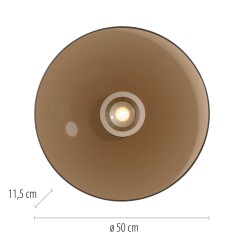 6095-97 PURE MOON LAMPA SUFITOWA BRĄZOWY