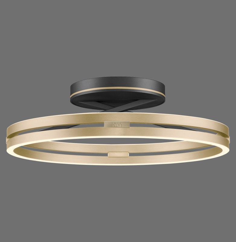 6552-68 PURE LOOP LAMPA SUFITOWA CZARNY/MATOWY MOSIĄDZ