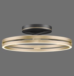 6552-68 PURE LOOP LAMPA SUFITOWA CZARNY/MATOWY MOSIĄDZ