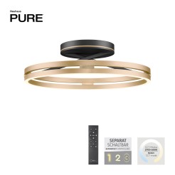 6552-68 PURE LOOP LAMPA SUFITOWA CZARNY/MATOWY MOSIĄDZ