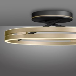 6552-68 PURE LOOP LAMPA SUFITOWA CZARNY/MATOWY MOSIĄDZ