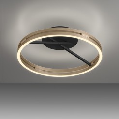 6552-68 PURE LOOP LAMPA SUFITOWA CZARNY/MATOWY MOSIĄDZ