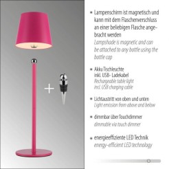 19251-87 BOTERIA LAMPA STOŁOWA RÓŻOWY